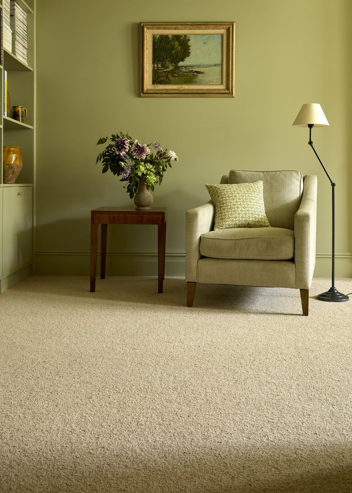 Cormar Natural Berber Twist carpet room set