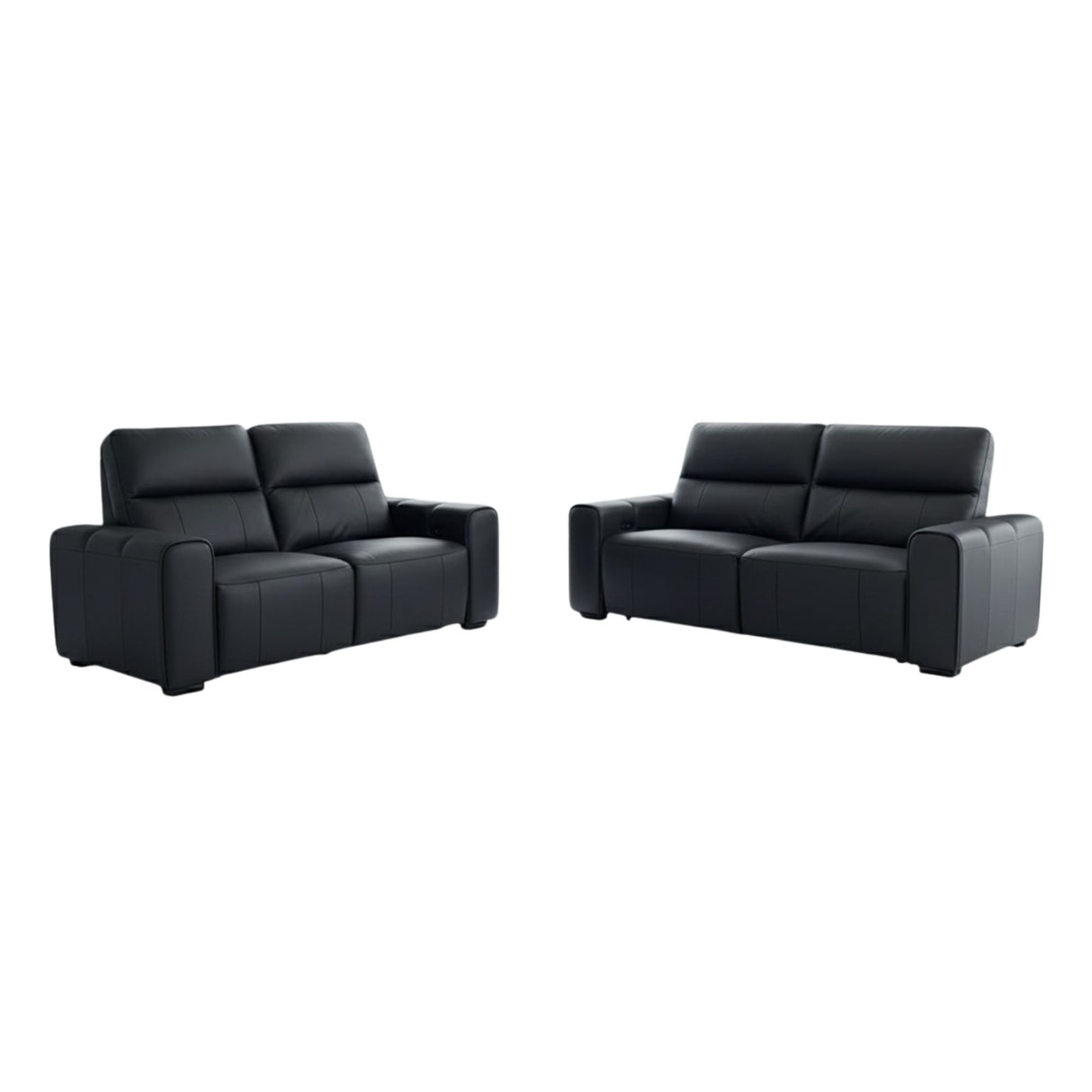Bellagio Genuine Leather Electric Recliner Sofa